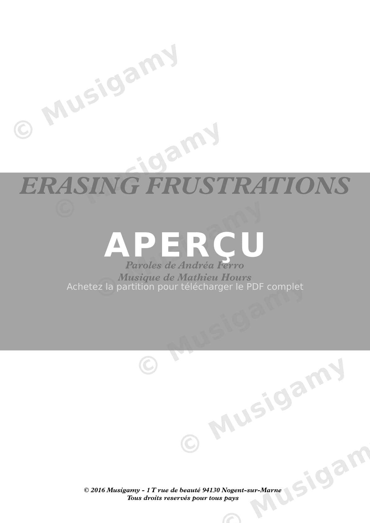 Erasing frustrations — Extrait page 1 sur 6