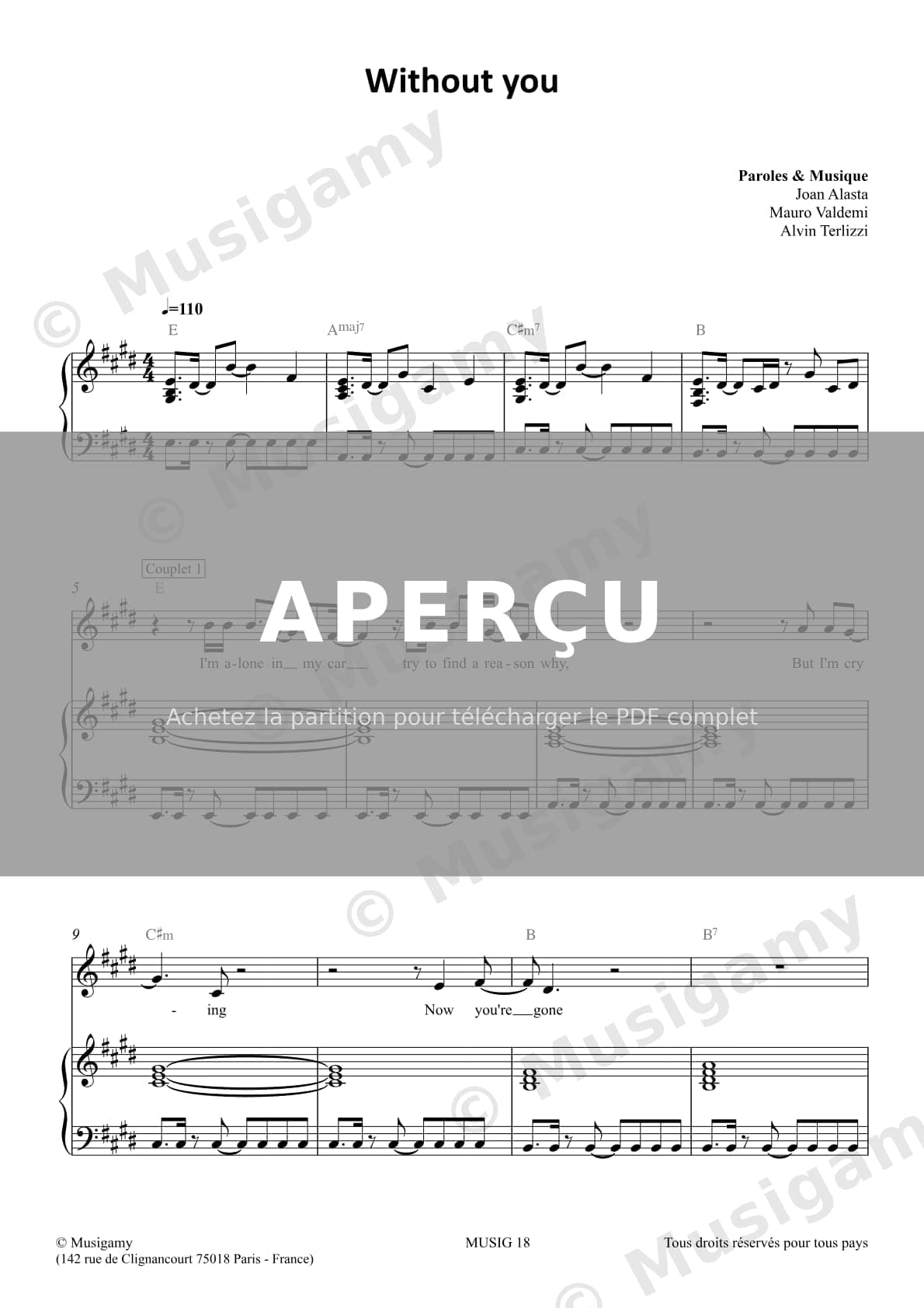 Without you — Extrait page 1 sur 5
