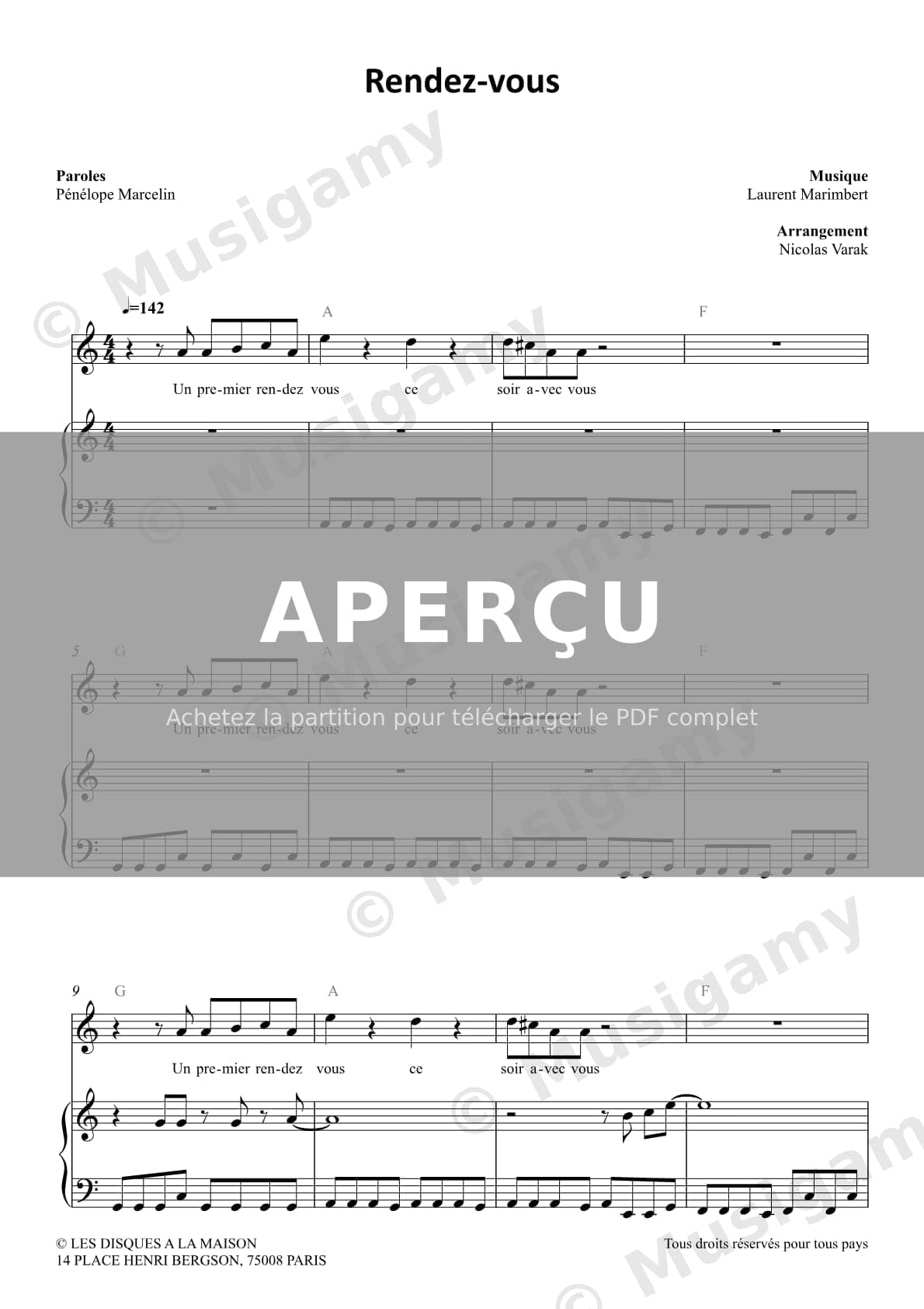 Rendez-vous — Extrait page 1 sur 6