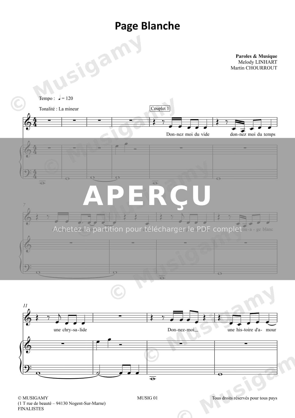 Page blanche — Extrait page 1 sur 6